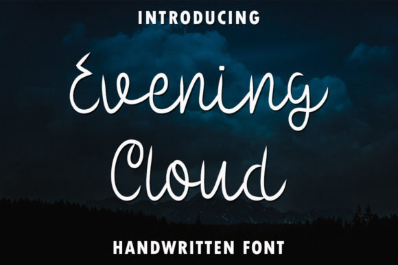 Evening Cloud Font - Featured Image