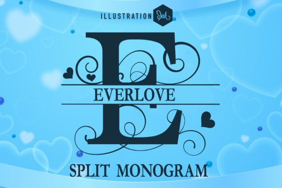 Everlove Split Monogram Font - Featured Image