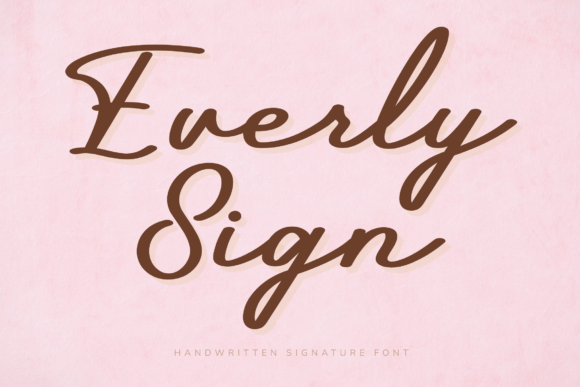 Everly Sign Font - Featured Image