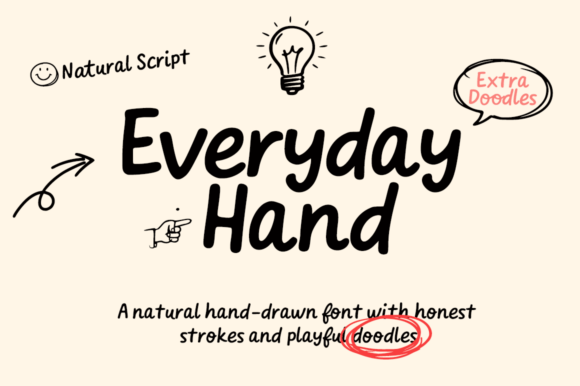 Everyday Hand Font - Featured Image