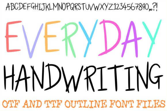 Everyday Handwriting Font - Featured Image