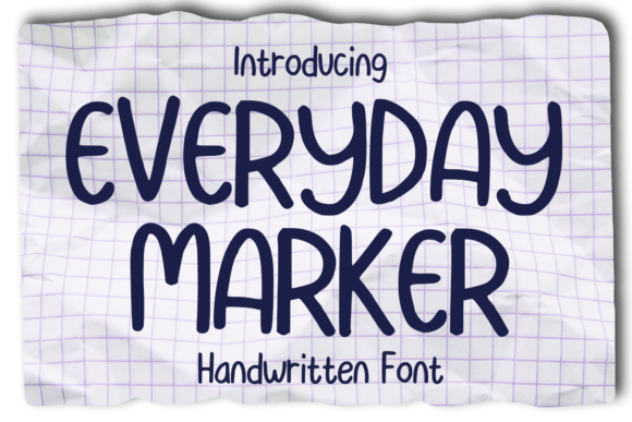 Everyday Marker Font - Featured Image