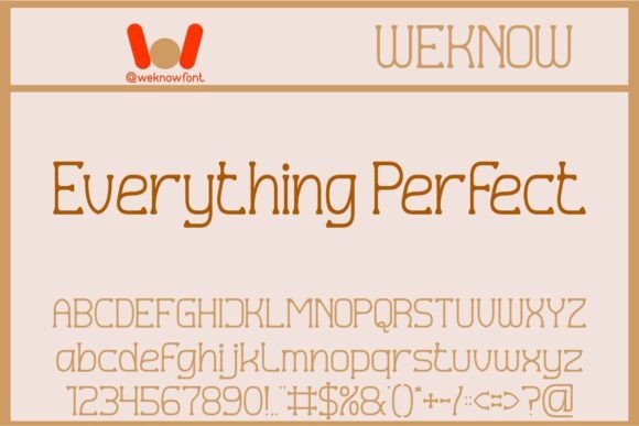 Everything Perfect Font - Featured Image