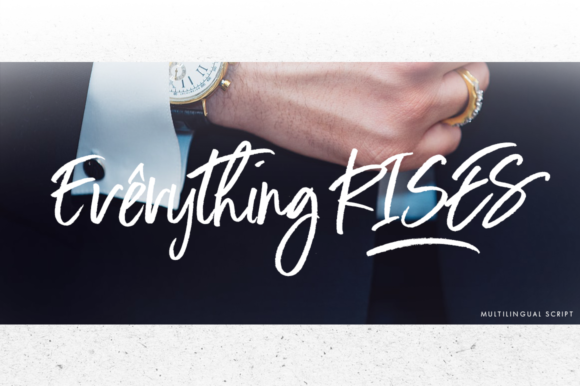 Everything Rises Font - Featured Image