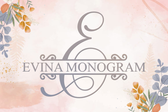 Evina Monogram Font Font - Featured Image