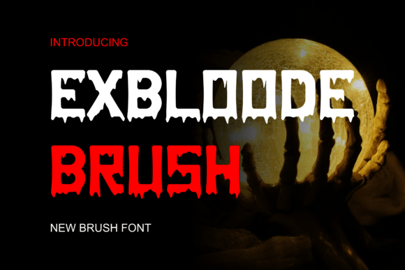 Exbloodebrush Font - Featured Image