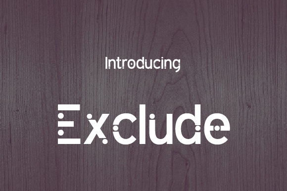 Exclude Font - Featured Image