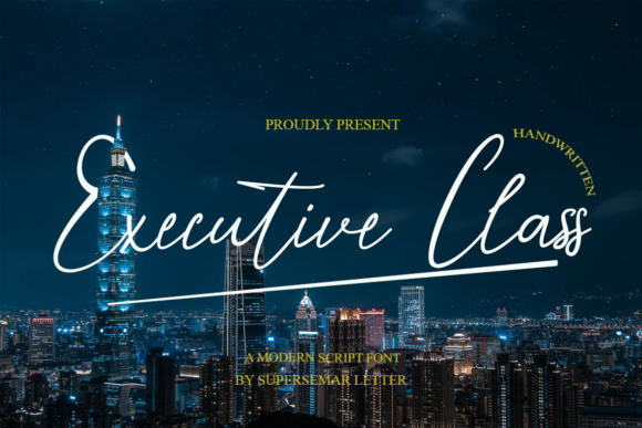 Executive Class Font - Featured Image
