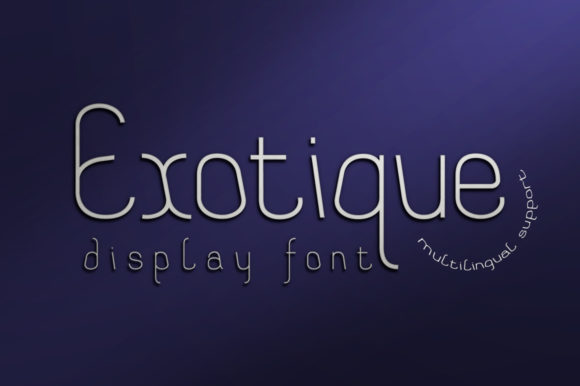 Exotique Font - Featured Image