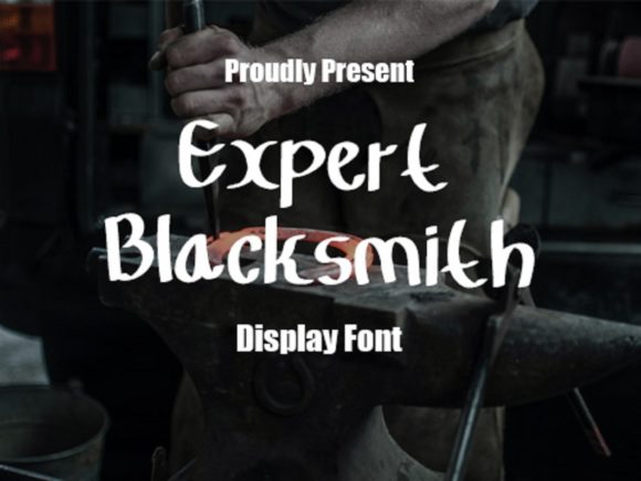 Expert Blacksmith Font - Featured Image