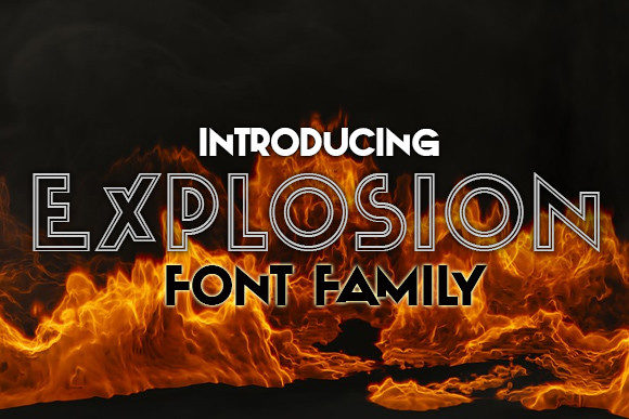 Explosion Font - Featured Image
