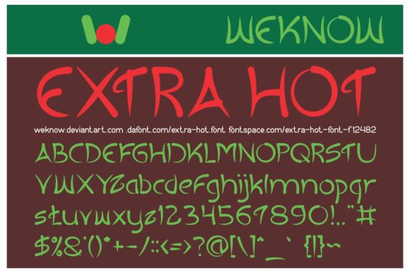 Extra Hot Font - Featured Image