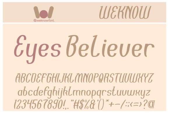Eyes Believer Font - Featured Image