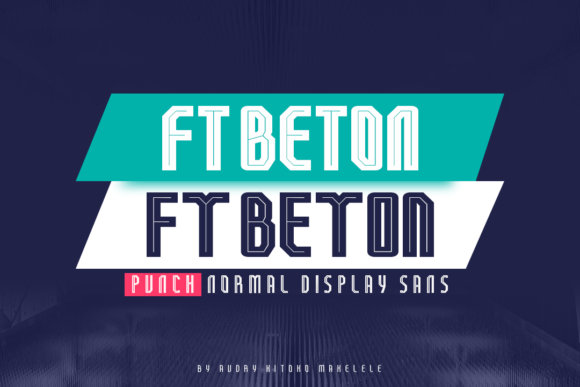 FT Beton Punch Font - Featured Image