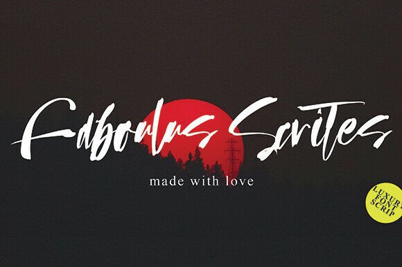 Faboulus Scrites Font - Featured Image