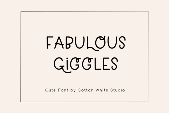 Fabulous Giggles Font - Featured Image