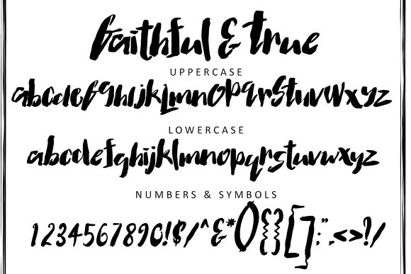 Faithful & True Font - Featured Image