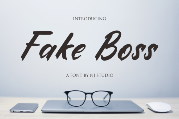 Fake Boss Font - Featured Image