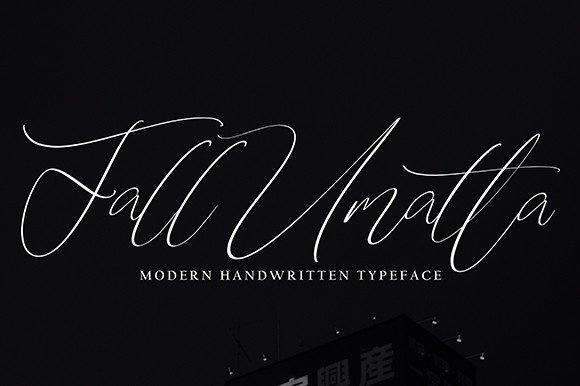 Fall Umatta Font - Featured Image