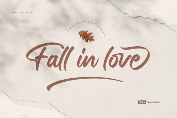 Fall in Love Font - Featured Image