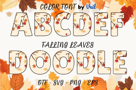 Falling Leaves Font - Featured Image
