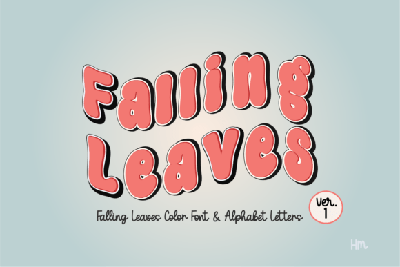 Falling Leaves Orange Font - Featured Image