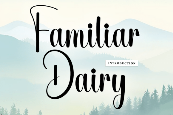 Familiar Dairy Font - Featured Image