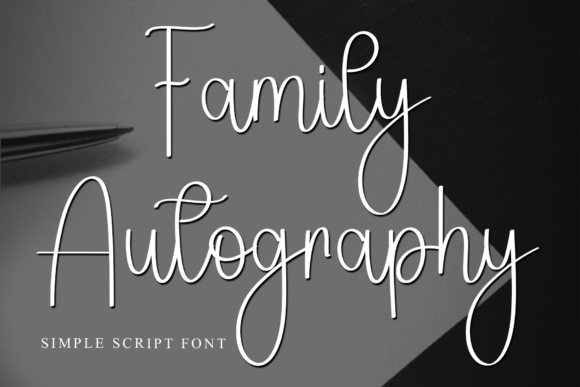 Family Autography Font - Featured Image