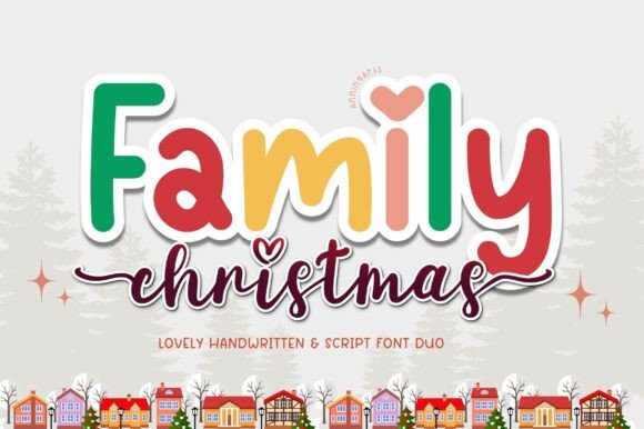 Family Christmas Duo Font - Featured Image