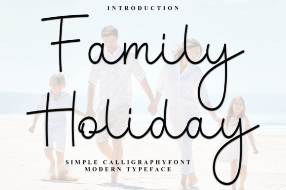 Family Holiday Font - Featured Image