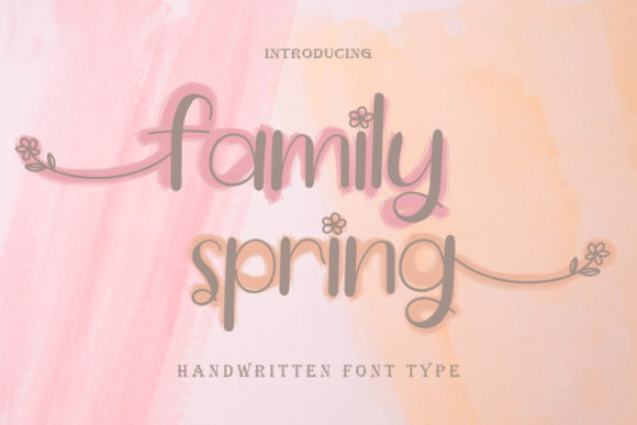 Family Spring Font - Featured Image