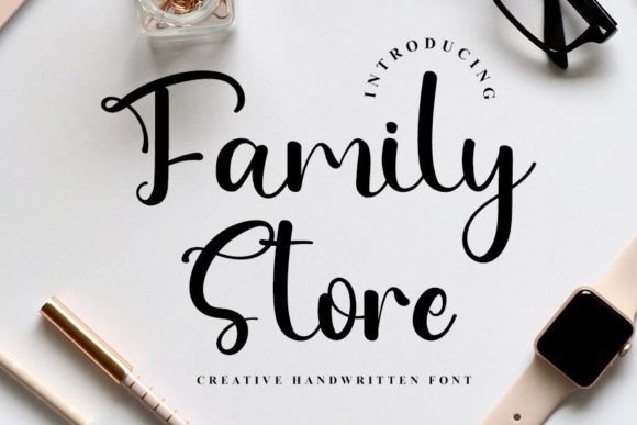 Family Store Font - Featured Image