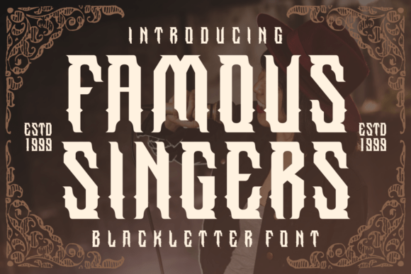 Famous Singers Font - Featured Image