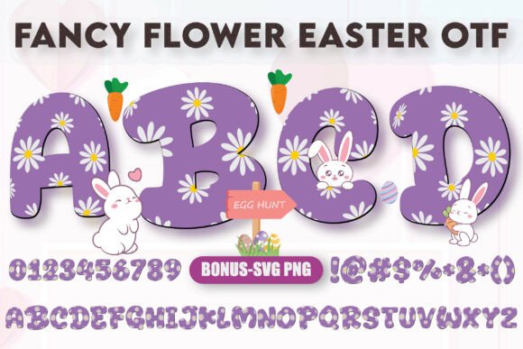 Fancy Flower Easter Font - Featured Image