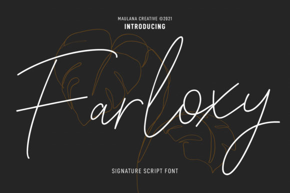 Farloxy Script Font - Featured Image