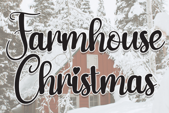 Farmhouse Christmas Font - Featured Image