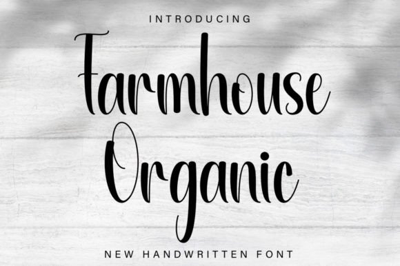 Farmhouse Organic Font - Featured Image