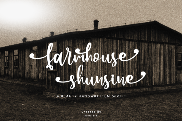 Farmhouse Shunsine Font - Featured Image