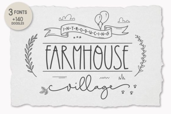 Farmhouse Village Font - Featured Image