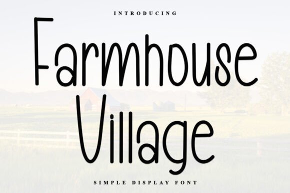 Farmhouse Village Font - Featured Image