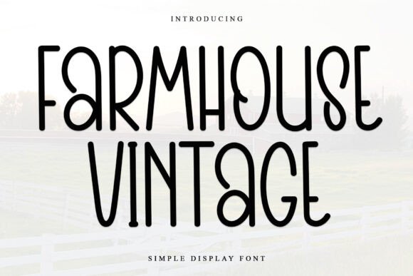 Farmhouse Vintage Font - Featured Image