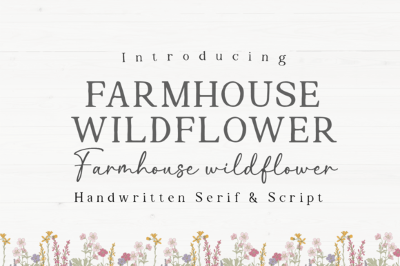 Farmhouse Wildflower Font - Featured Image