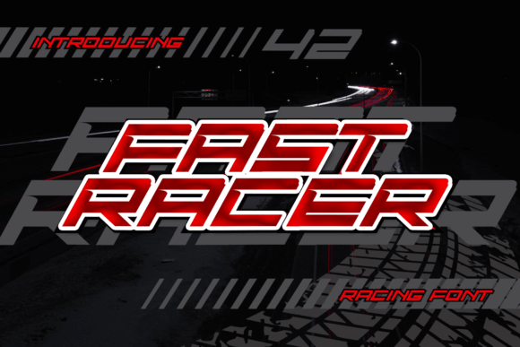 Fast Racer Font - Featured Image