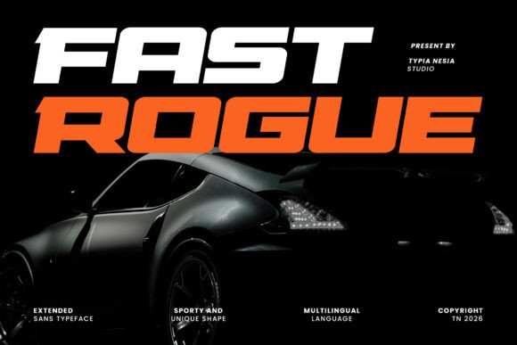 Fast Rogue Font - Featured Image