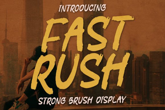 Fast Rush Font - Featured Image