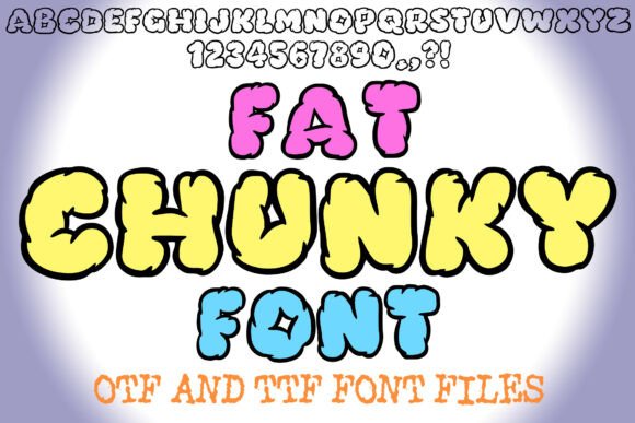 Fat Chunky Font - Featured Image