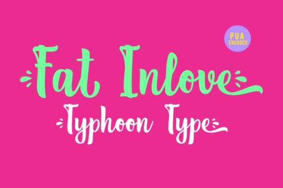 Fat Inlove Font - Featured Image
