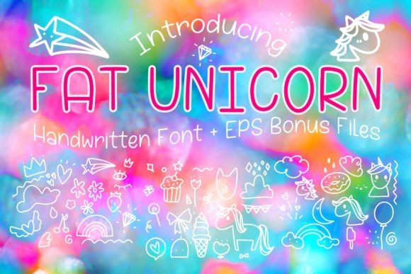 Fat Unicorn Font - Featured Image