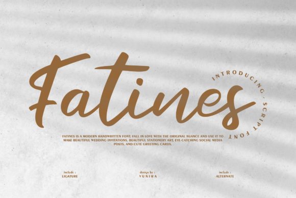 Fatines Font - Featured Image