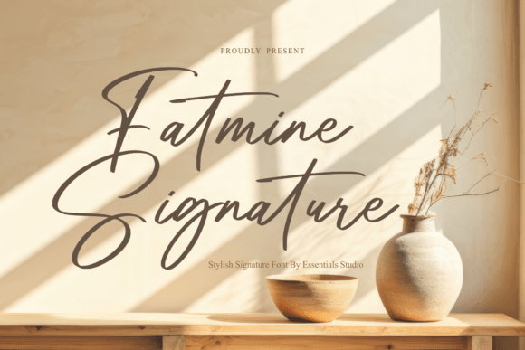 Fatmine Signature Font - Featured Image